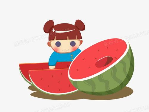 网红吃瓜漫画图片大全大图